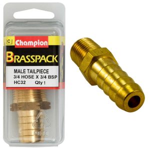 Champion Brass 3/4in x 3/4in Male Hose Barb