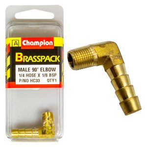 Champion Brass 1/4in x 1/8in 90Deg Male Elbow