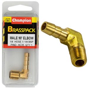 Champion Brass 1/4in x 1/4in 90Deg Male Elbow