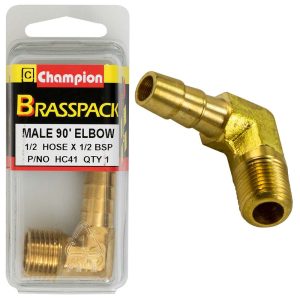 Champion Brass 1/2in x 1/2in 90Deg Male Elbow