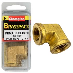 Champion Brass 1/2in BSP Female Elbow
