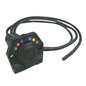 KT Pre Wired LED 7-Pin Round Trailer Socket -Small**