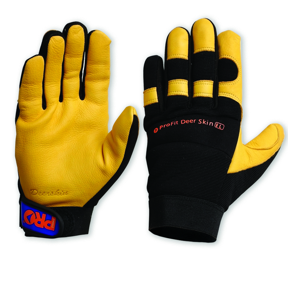 Deerskin and Synthetic Leather Rigger Glove