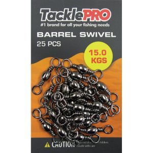 TacklePro Barrel Swivel 15.0kg - 25pc