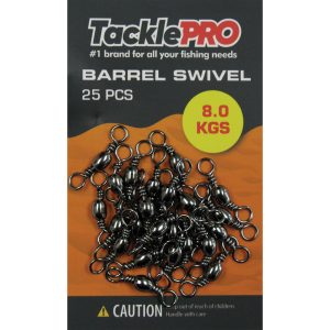 TacklePro Barrel Swivel 8.0kg - 25pc