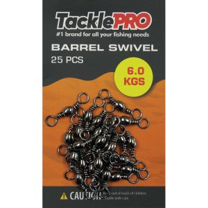 TacklePro Barrel Swivel 6.0kg - 25pc