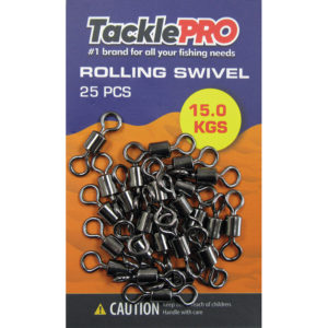 TacklePro Rolling Swivel 15.0kg - 25pc