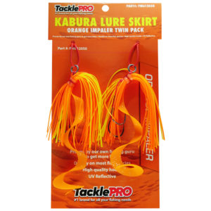 TacklePro Kabura Lure Skirt - Orange Impaler (Twin Pack)