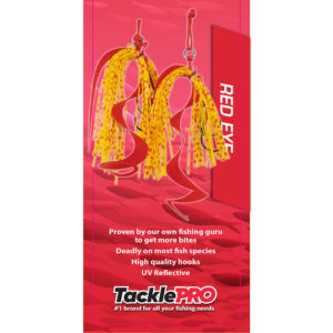 TacklePro Kabura Lure Skirt - Red Eye (Twin Pack)