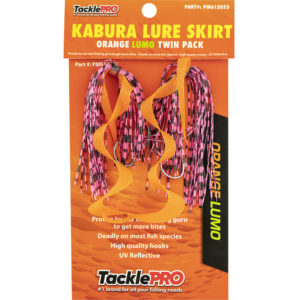 TacklePro Kabura Lure Skirt - Orange/Lumo (Twin Pack)