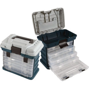 TacklePro Plastic Four-Tray Tackle Box