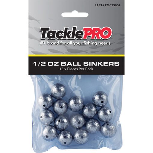 TacklePro Ball Sinker 1/2oz - 15pc