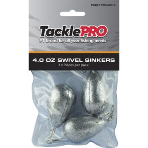 TacklePro Swivel Sinker 4.0oz - 3pc