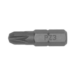 10pc 1/4in Hex PZ#3 Bit X 25mm (L)