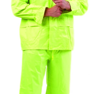 Yellow Hi Vis Rain Suit  - 4 X-Large