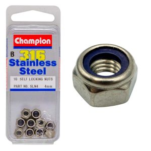 Champion 316/A4 M4 Self Locking Nut (C)