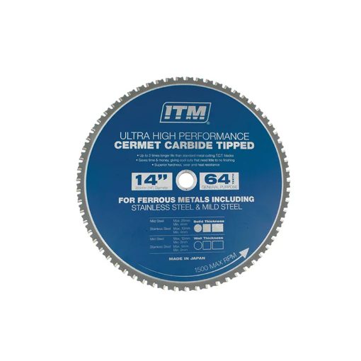 ITM 350mm Cermet Carbide Metal Cutting Blade