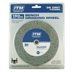 ITM Grinding Wheel Aluminium Oxide 150 x 25mm 36 Grit Coarse