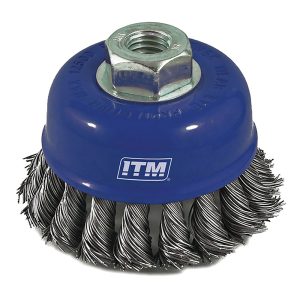 ITM Twist Knot Cup Brush Steel 75mm Boxed