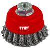 ITM Twist Knot Cup Brush Stainless Steel 75mm