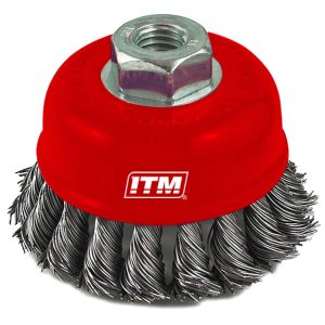 ITM Twist Knot Cup Brush Stainless Steel 75mm